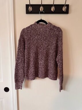 Old Navy Marled Plum Cowl Sweater
